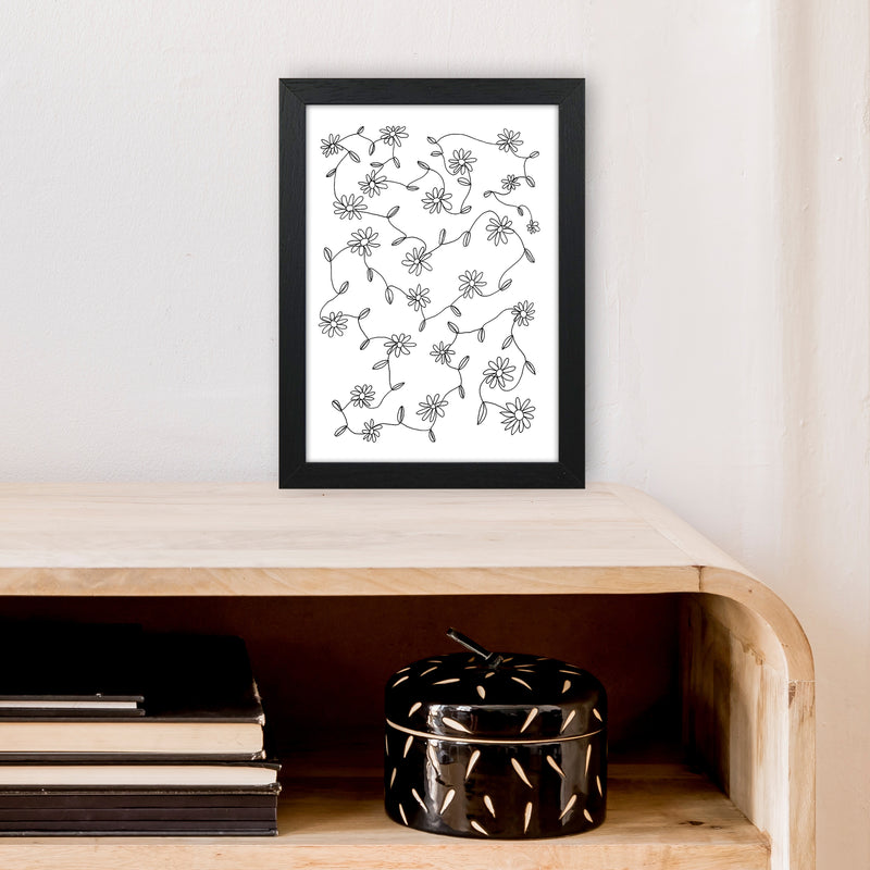 September Daisies Art Print by Carissa Tanton A4 White Frame