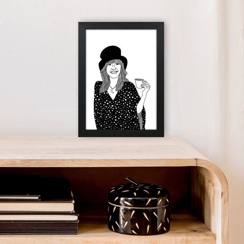 Stevie Nicks Art Print by Carissa Tanton A4 White Frame