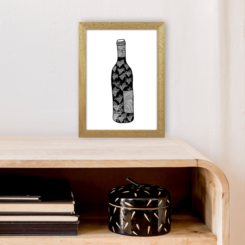 Wine Bottle Art Print by Carissa Tanton A4 Print Only
