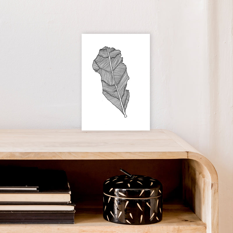 Kyobancha Leaf Art Print by Carissa Tanton A4 Black Frame