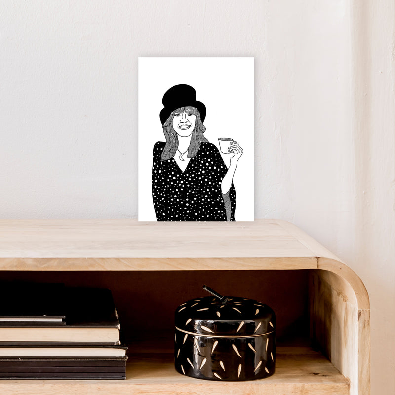 Stevie Nicks Art Print by Carissa Tanton A4 Black Frame