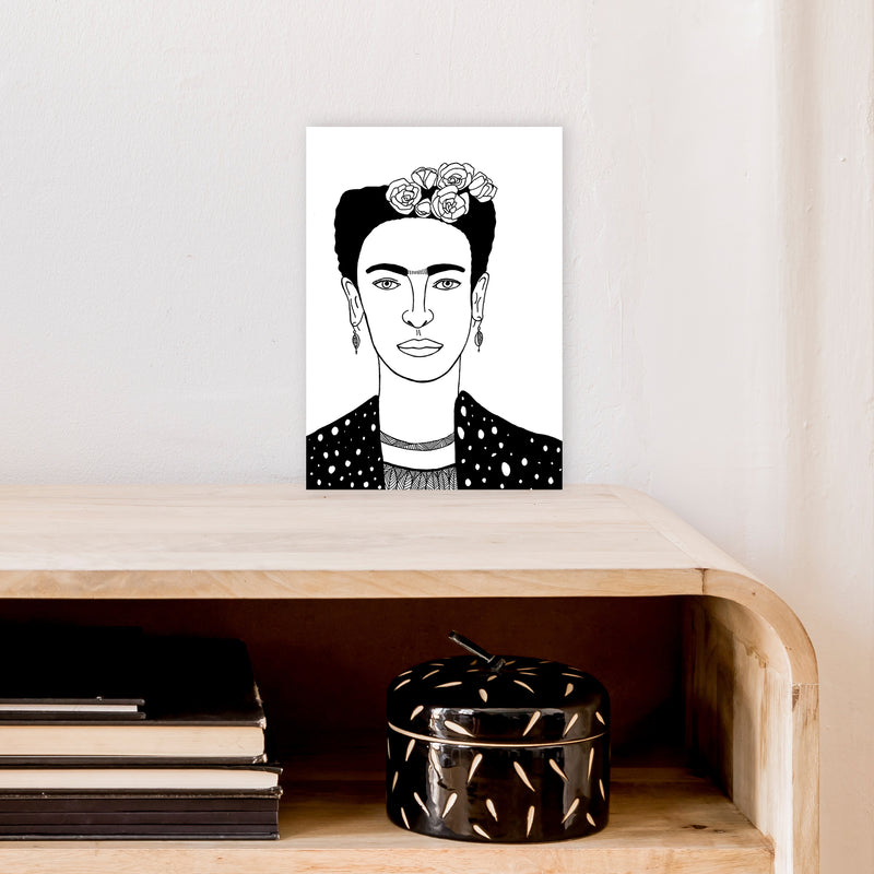 Frida Art Print by Carissa Tanton A4 Black Frame