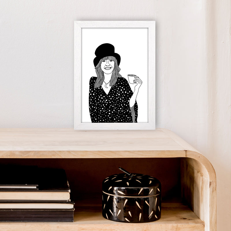 Stevie Nicks Art Print by Carissa Tanton A4 Oak Frame