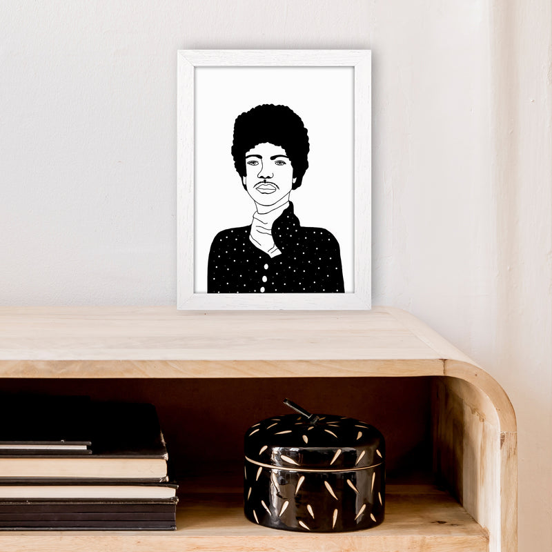 Prince Art Print by Carissa Tanton A4 Oak Frame