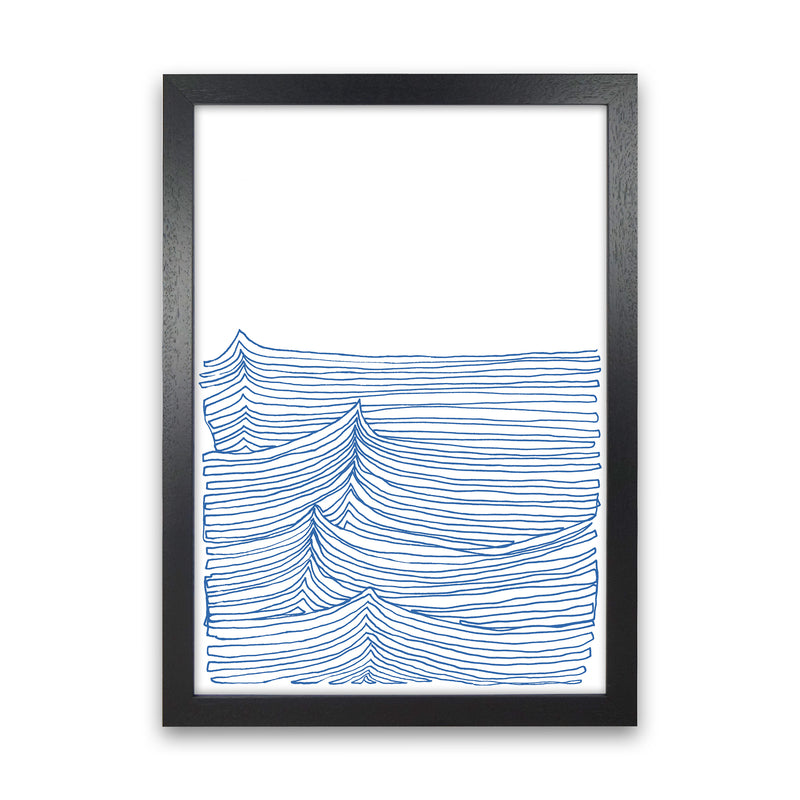 Continuous Sea Blue Art Print by Carissa Tanton Black Grain