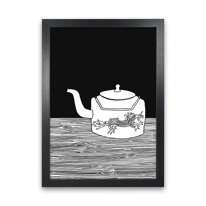 Bhutan Teapot Art Print by Carissa Tanton Black Grain