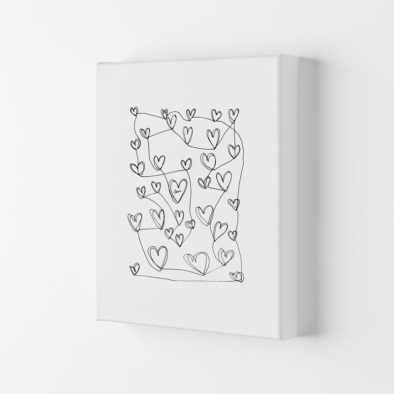 Continuous Hearts Art Print by Carissa Tanton Canvas