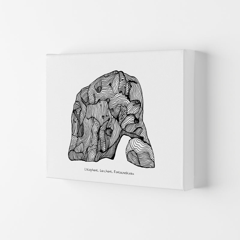 Font Elephant Art Print by Carissa Tanton Canvas