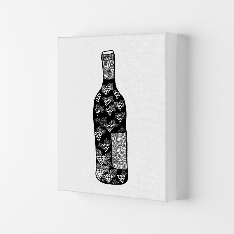 Wine Bottle Art Print by Carissa Tanton Canvas