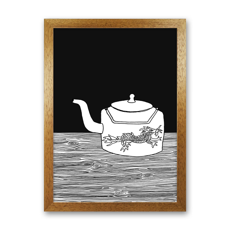 Bhutan Teapot Art Print by Carissa Tanton Oak Grain