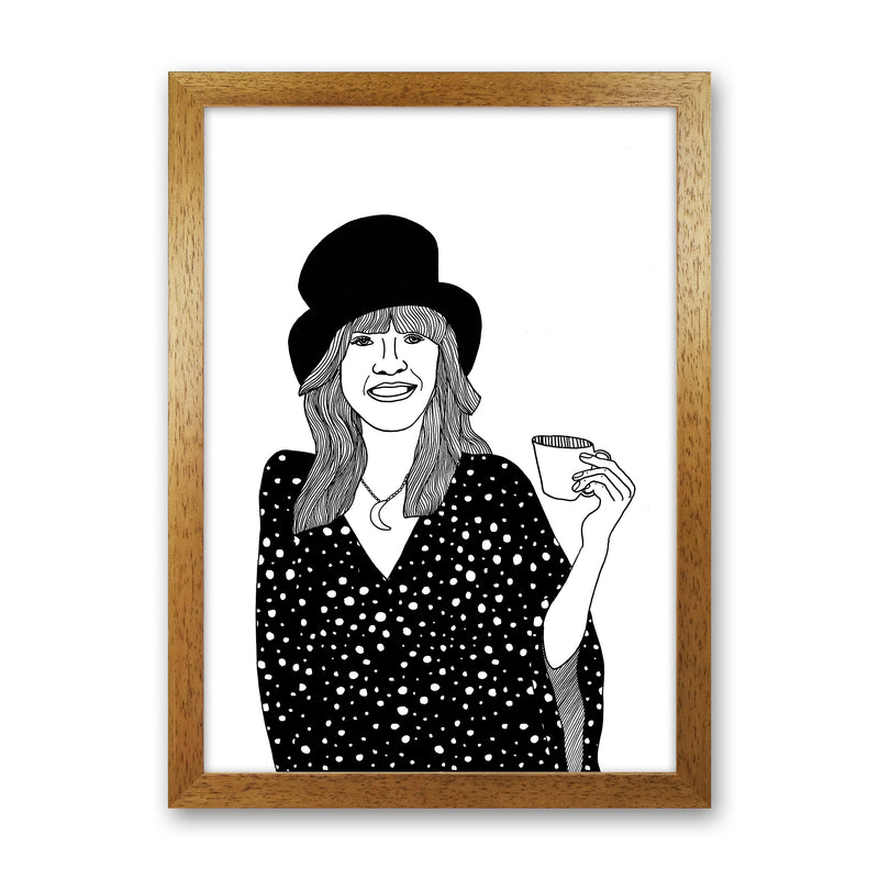 Stevie Nicks Art Print by Carissa Tanton Oak Grain