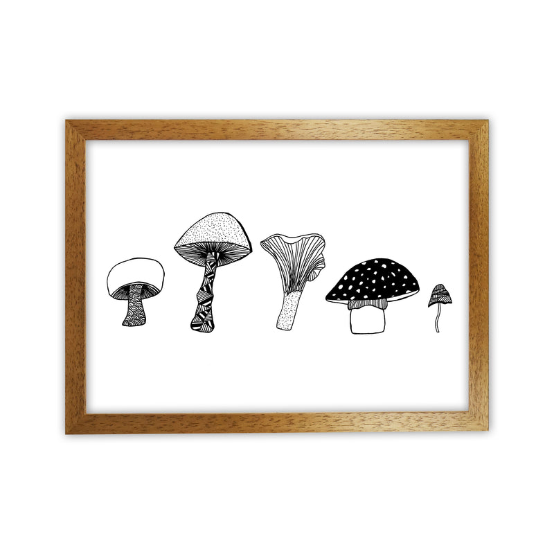 Mushrooms Art Print by Carissa Tanton Oak Grain
