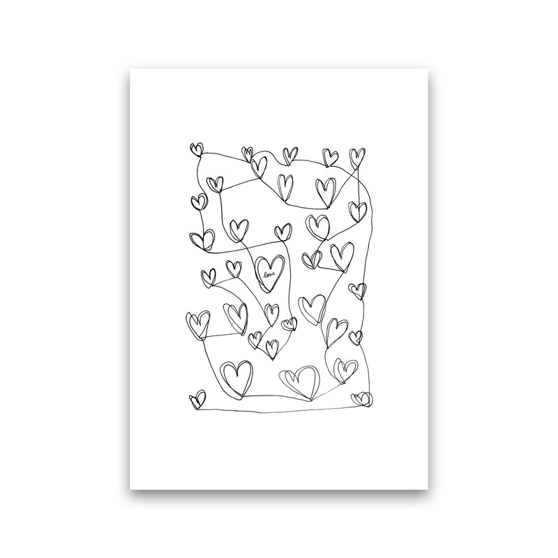 Continuous Hearts Art Print by Carissa Tanton Print Only