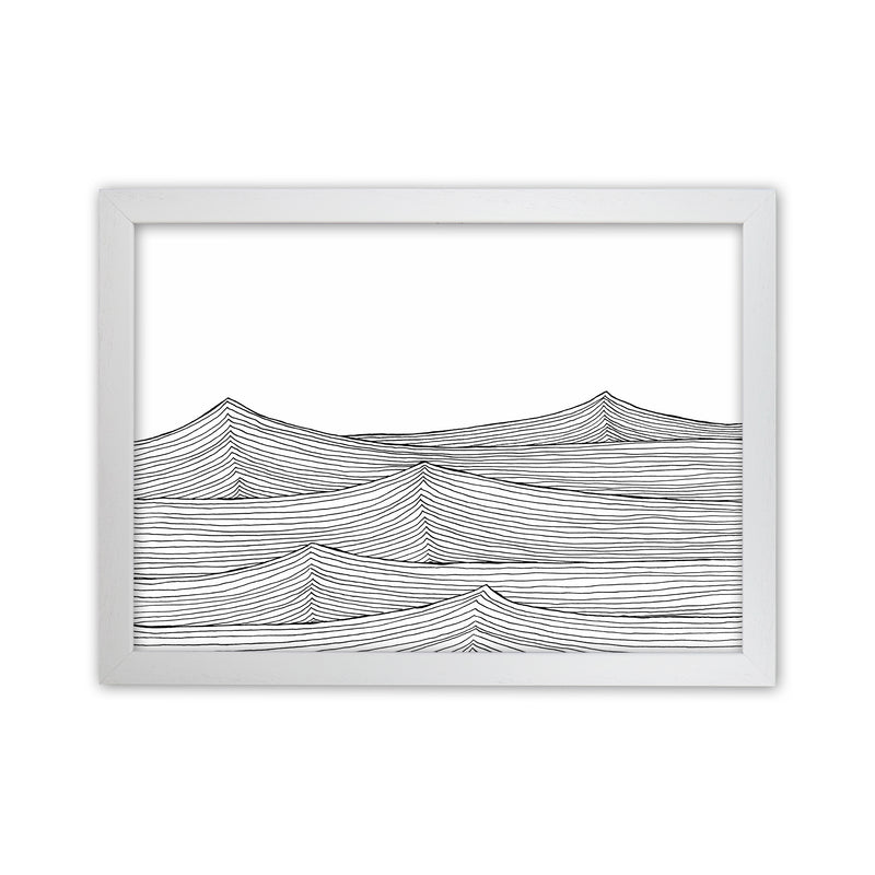 Continuous Sea Horizontal Art Print by Carissa Tanton White Grain