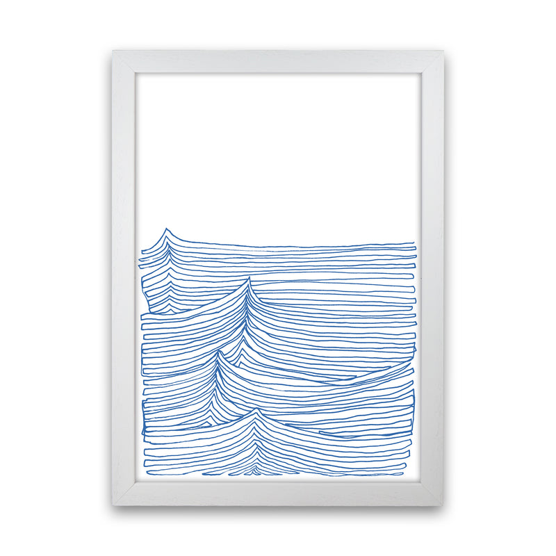 Continuous Sea Blue Art Print by Carissa Tanton White Grain