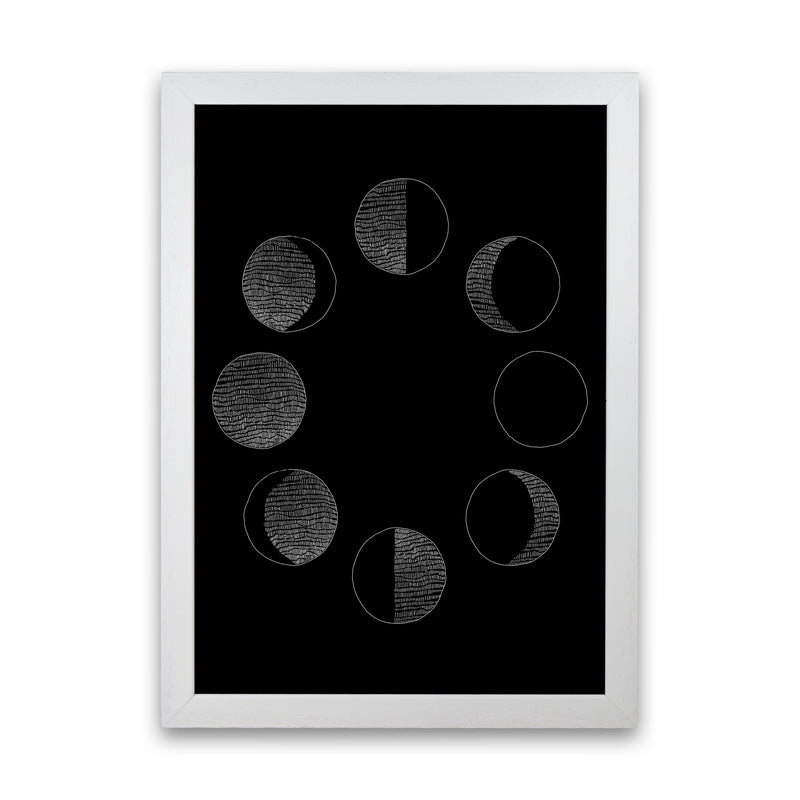 Moon Cycle Invert Art Print by Carissa Tanton White Grain