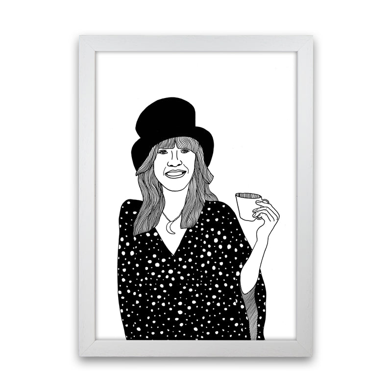 Stevie Nicks Art Print by Carissa Tanton White Grain