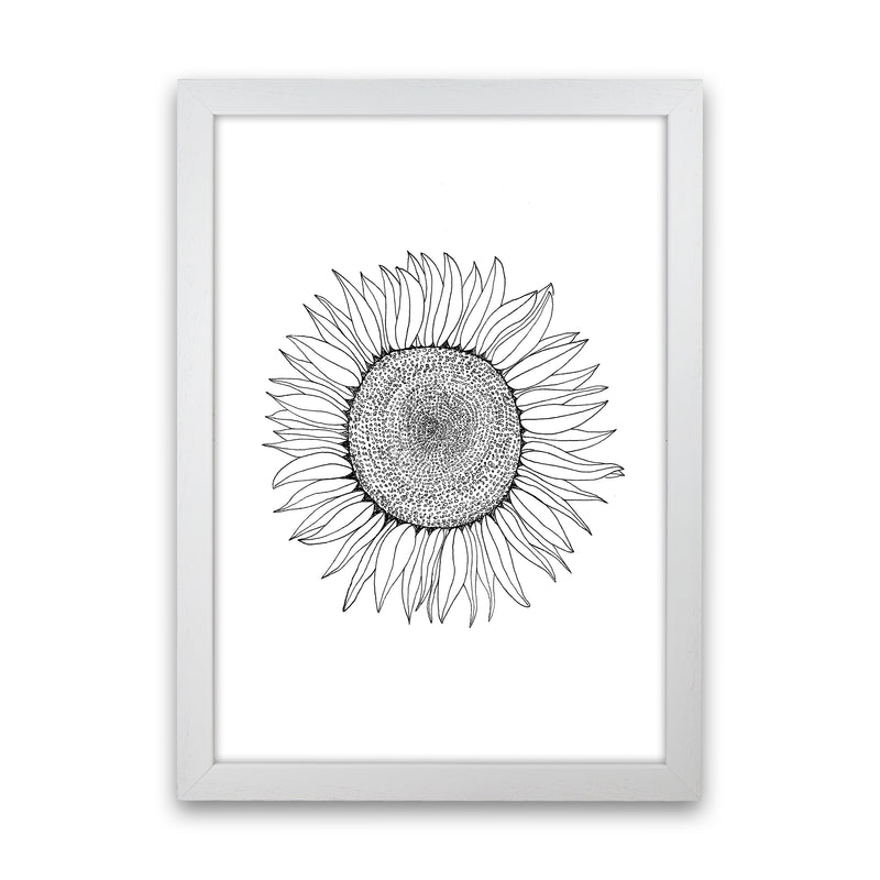 Sunflower Art Print by Carissa Tanton White Grain