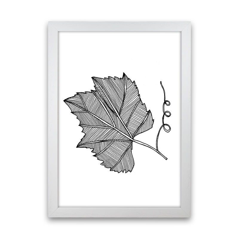 Vine Leaf Art Print by Carissa Tanton White Grain