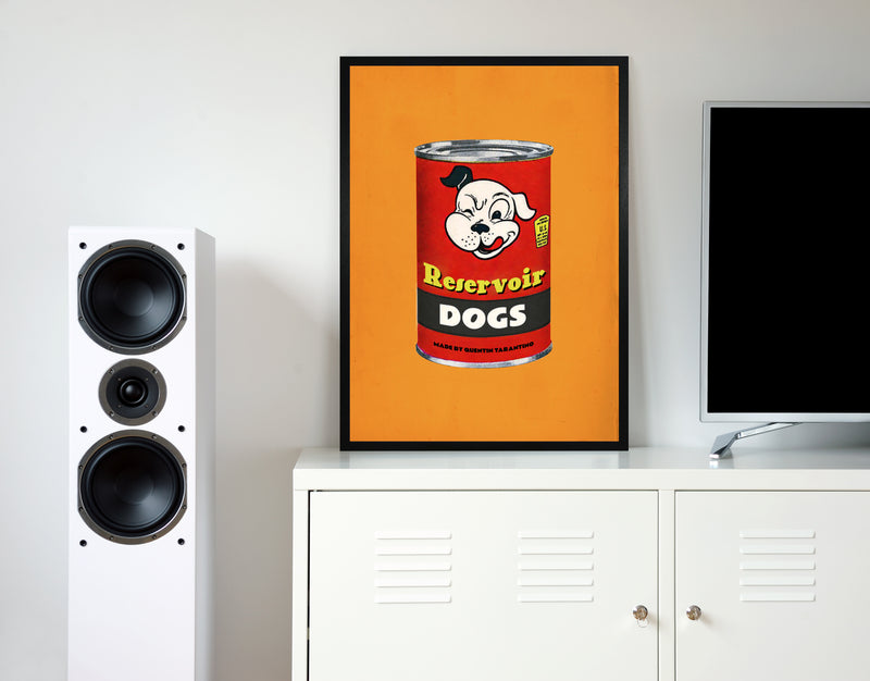 Reservoir dogs retro movie poster framed wall framed digital art print &
