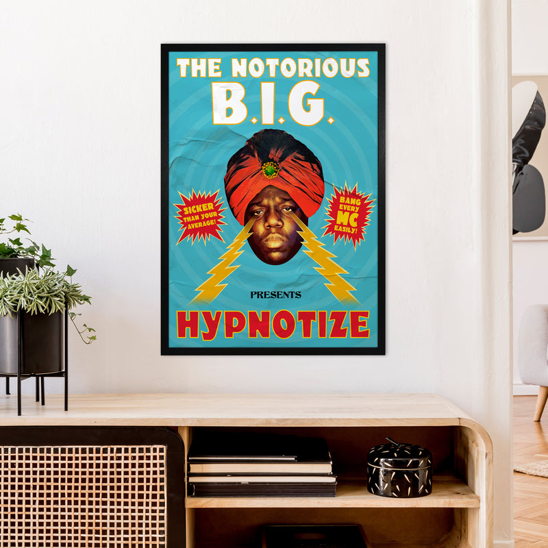 Hypnotize by David Redon Retro Music Poster Framed Wall Art Print A1 White Frame