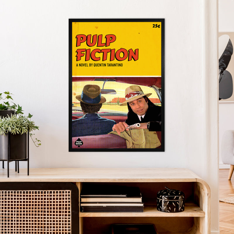 Pulp by David Redon Retro Movie Poster Framed Wall Art Print A1 White Frame