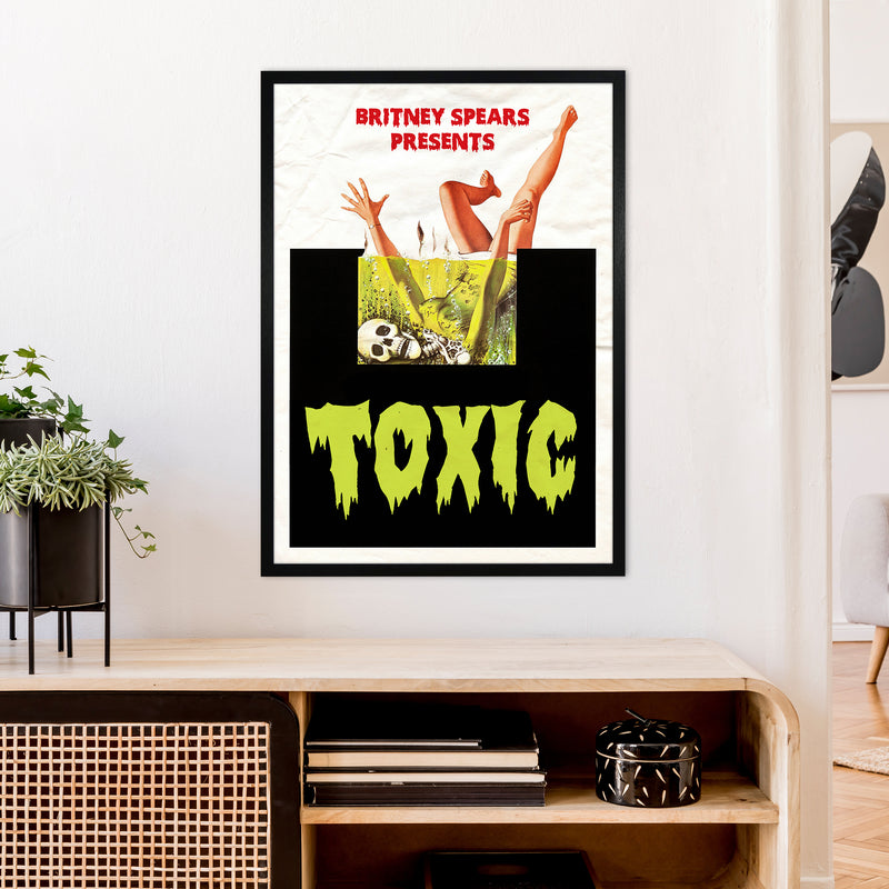 Toxic by David Redon Retro Music Poster Framed Wall Art Print A1 White Frame