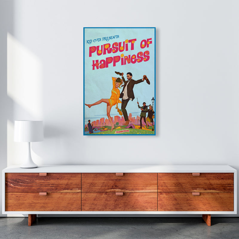Pursuit of Happiness by David Redon Retro Music Poster Framed Wall Art Print A1 Canvas