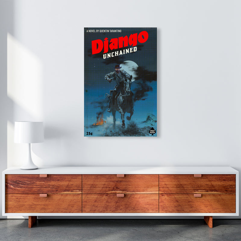 Django by David Redon Retro Movie Poster Framed Wall Art Print A1 Canvas