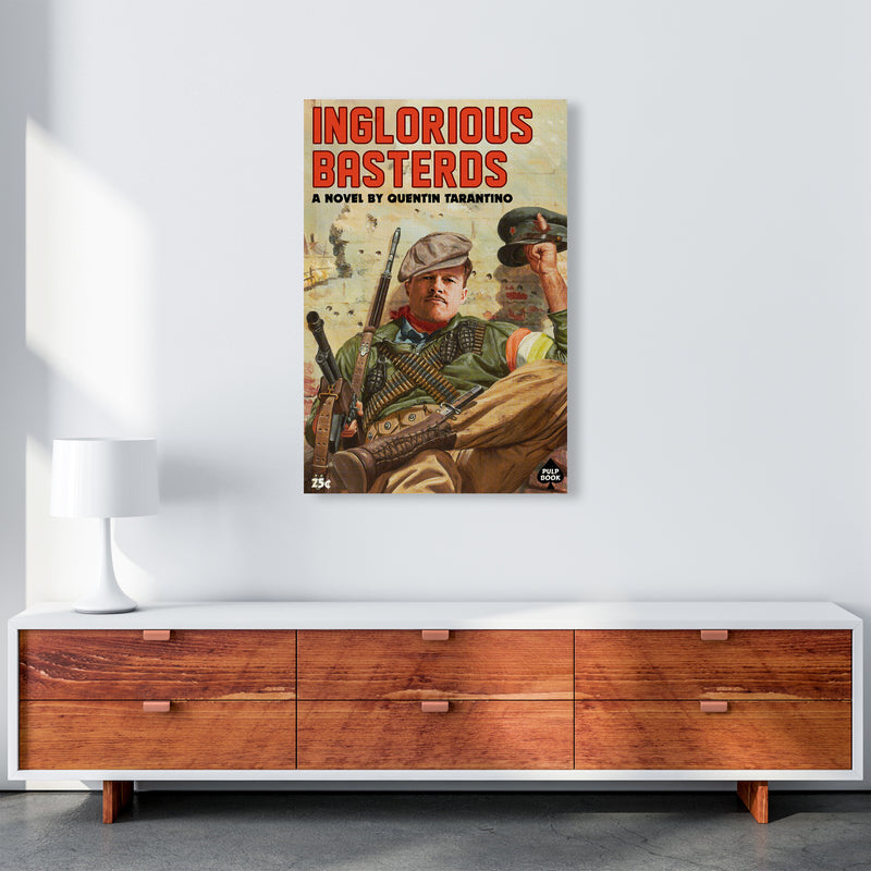 Inglorious Basterds by David Redon Retro Movie Poster Framed Wall Art Print A1 Canvas