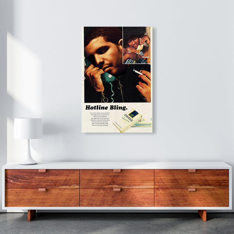 Drizzy by David Redon Retro Music Poster Framed Wall Art Print A1 Canvas