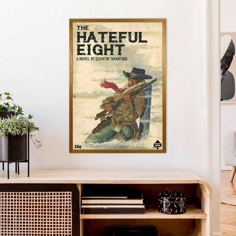 Hateful Eight by David Redon Retro Movie Poster Framed Wall Art Print A1 Print Only