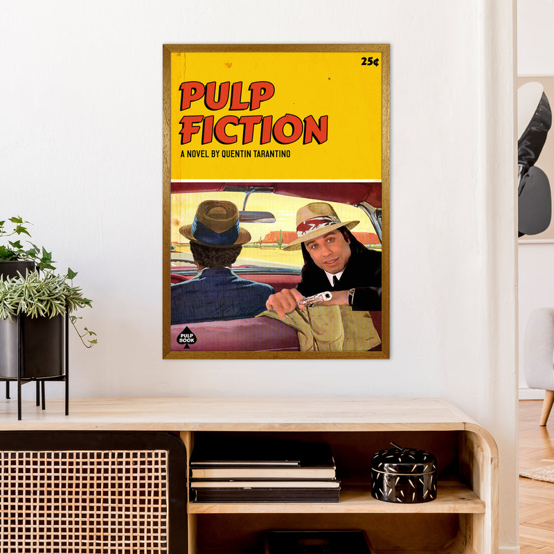 Pulp by David Redon Retro Movie Poster Framed Wall Art Print A1 Print Only