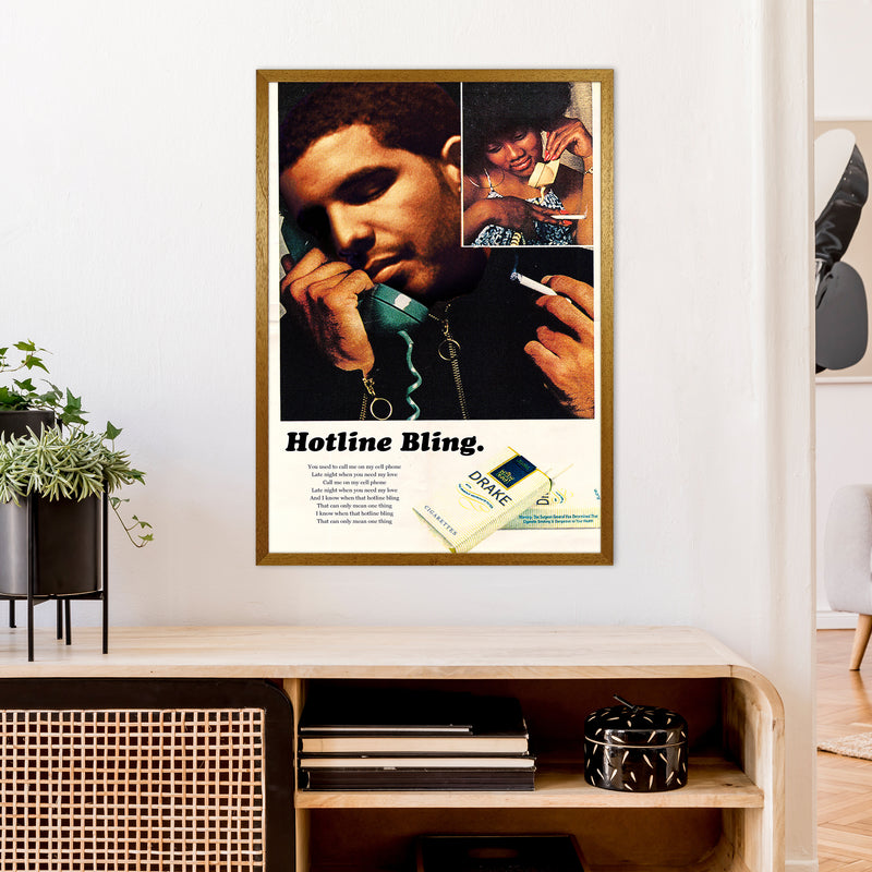 Drizzy by David Redon Retro Music Poster Framed Wall Art Print A1 Print Only
