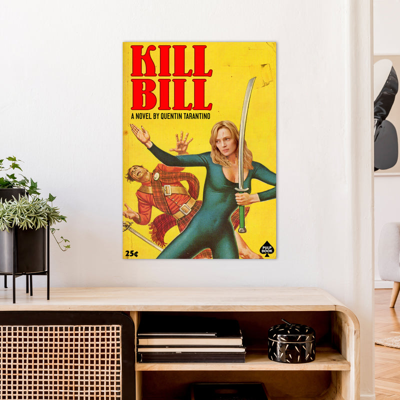 Kill Bill by David Redon Retro Movie Poster Framed Wall Art Print A1 Black Frame