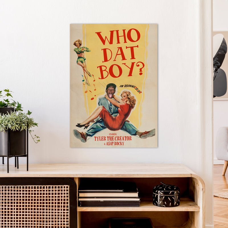 Who Dat Boy by David Redon Retro Music Poster Framed Wall Art Print A1 Black Frame