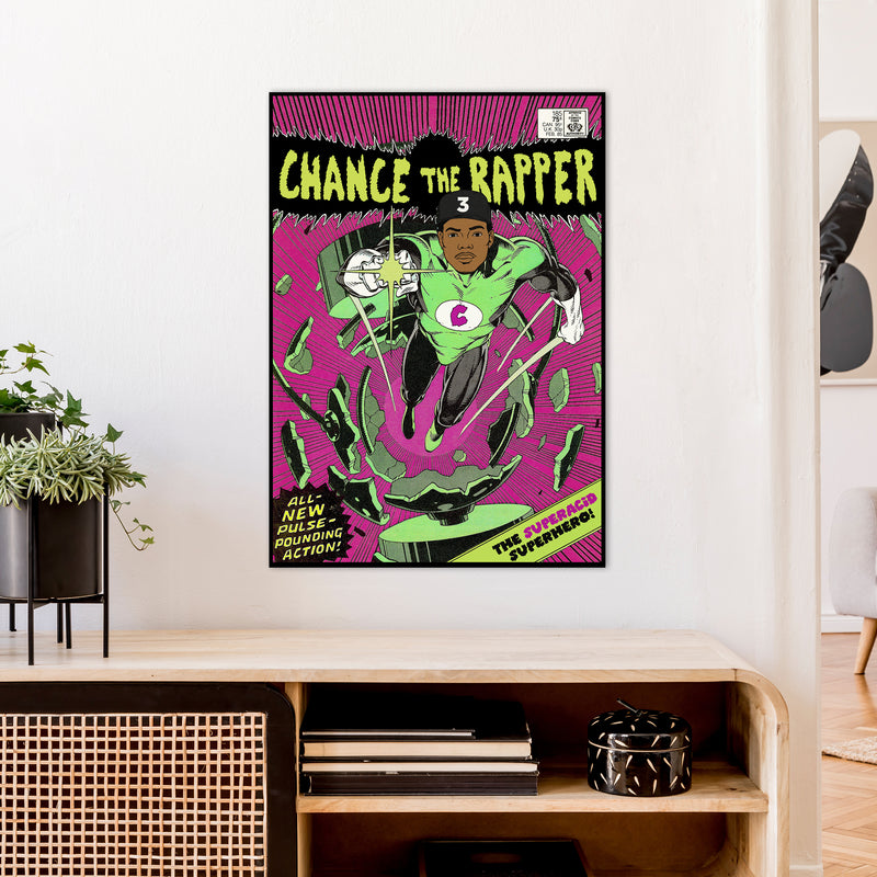 Chance by David Redon Retro Music Poster Framed Wall Art Print A1 Black Frame