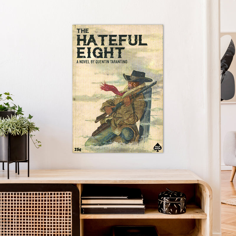 Hateful Eight by David Redon Retro Movie Poster Framed Wall Art Print A1 Black Frame