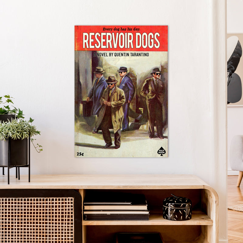 Reservoir Dogs by David Redon Retro Movie Poster Framed Wall Art Print A1 Black Frame