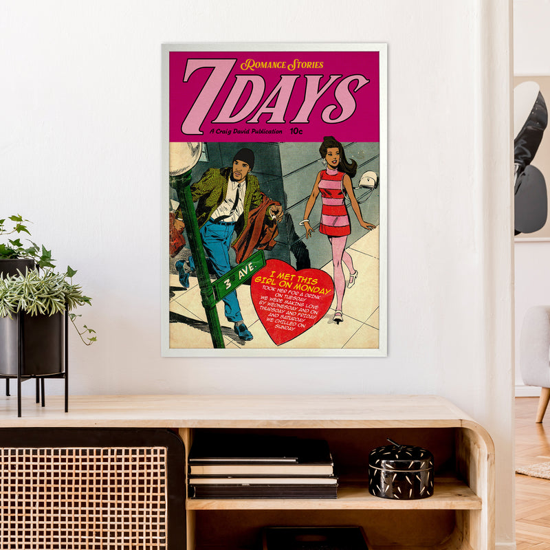 7 Days Music Poster Art Print by David Redon A1 Oak Frame