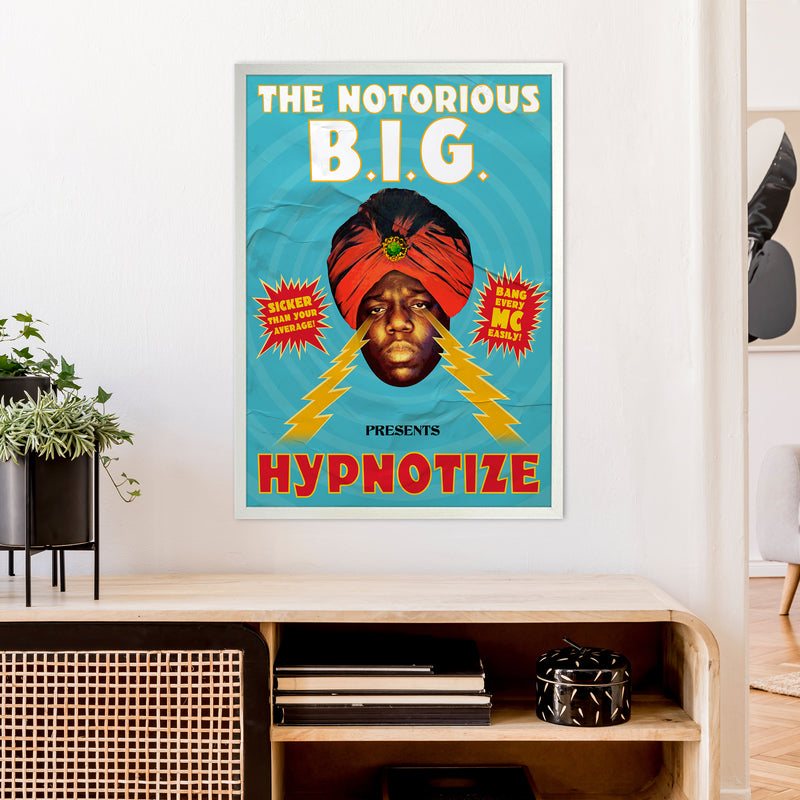 Hypnotize by David Redon Retro Music Poster Framed Wall Art Print A1 Oak Frame
