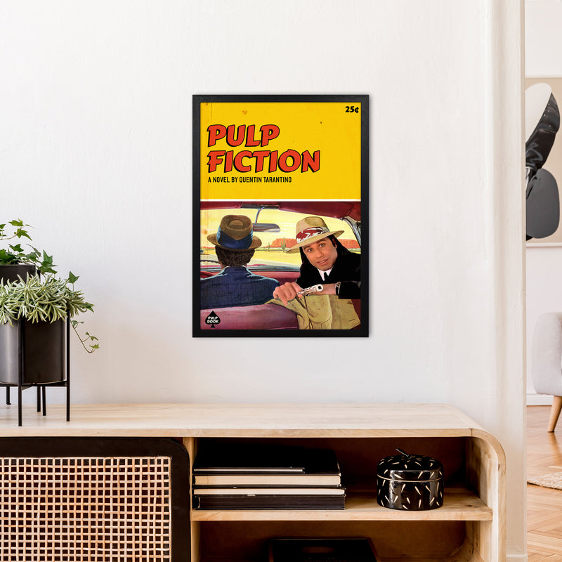Pulp by David Redon Retro Movie Poster Framed Wall Art Print A2 White Frame