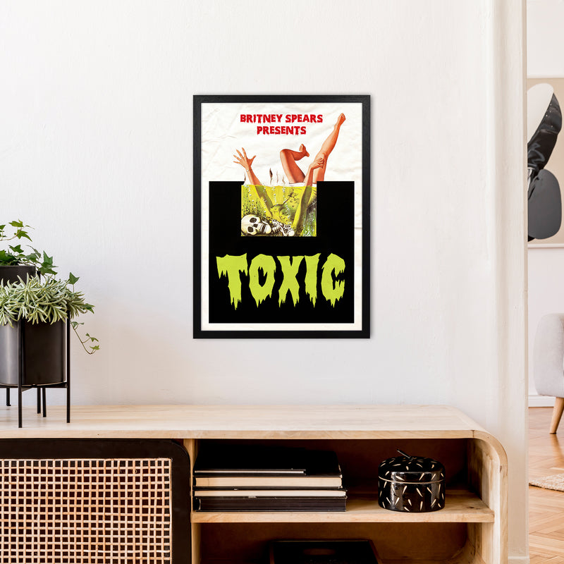 Toxic by David Redon Retro Music Poster Framed Wall Art Print A2 White Frame