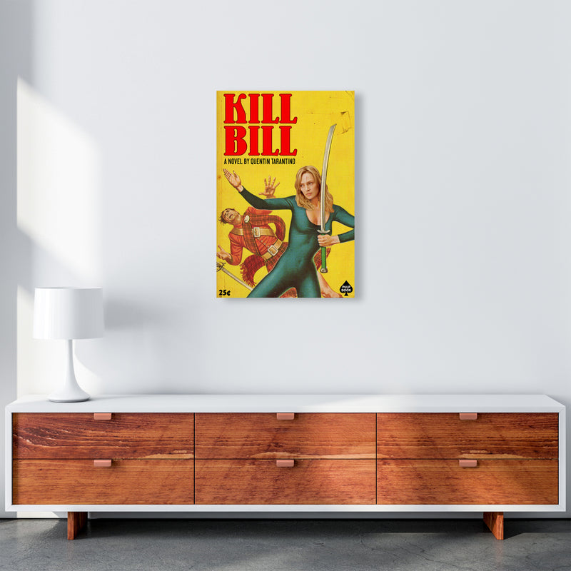 Kill Bill by David Redon Retro Movie Poster Framed Wall Art Print A2 Canvas