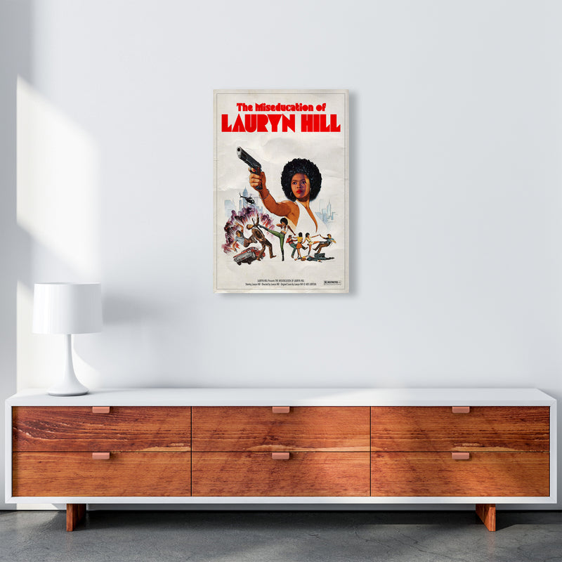 Miseducation of Lauryn Hill by David Redon Retro Music Poster Framed Wall Art Print A2 Canvas