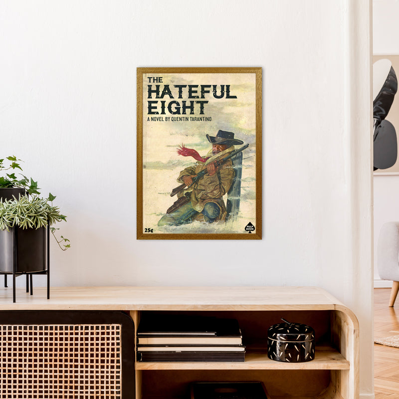 Hateful Eight by David Redon Retro Movie Poster Framed Wall Art Print A2 Print Only