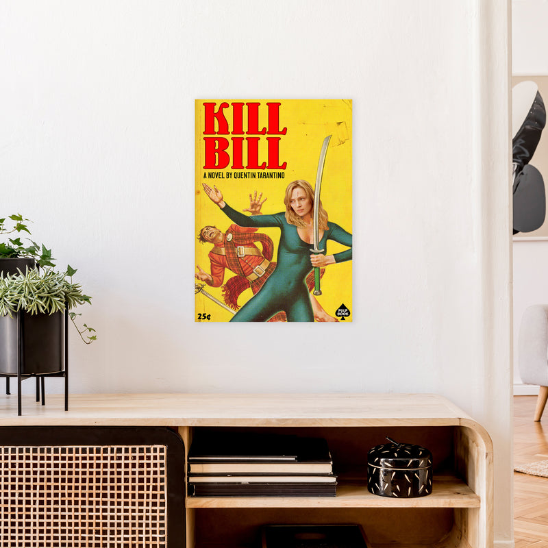 Kill Bill by David Redon Retro Movie Poster Framed Wall Art Print A2 Black Frame