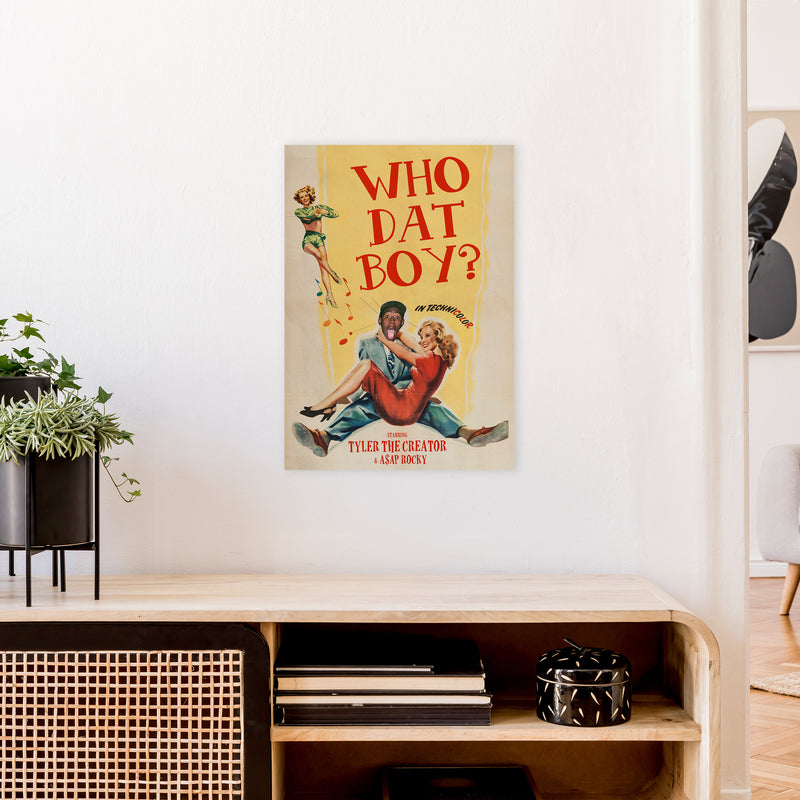 Who Dat Boy by David Redon Retro Music Poster Framed Wall Art Print A2 Black Frame