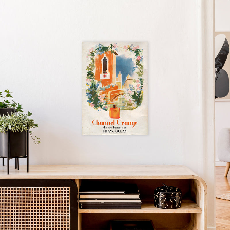 Channel Orange by David Redon Retro Music Poster Framed Wall Art Print A2 Black Frame