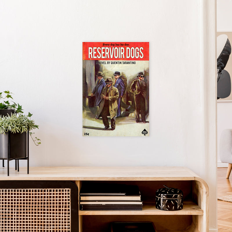 Reservoir Dogs by David Redon Retro Movie Poster Framed Wall Art Print A2 Black Frame